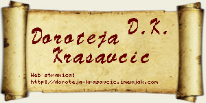 Doroteja Krasavčić vizit kartica